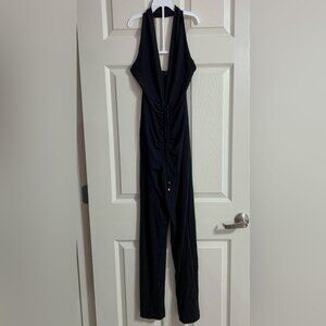 VTG Moda International black halter jumpsuit - small